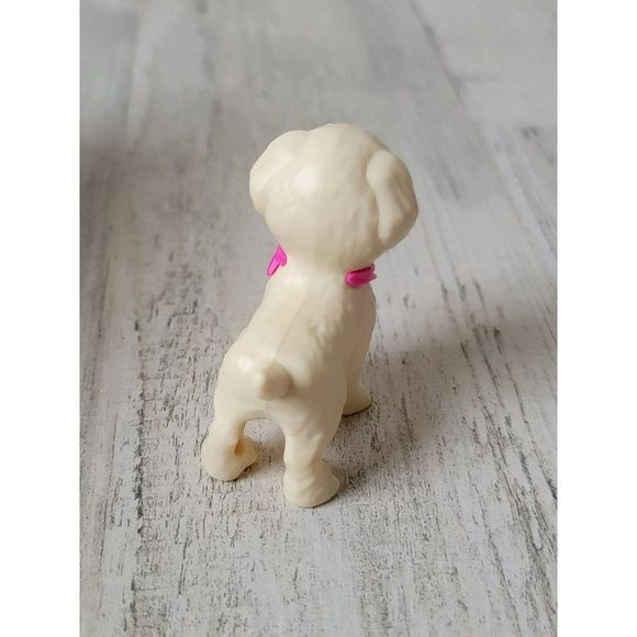 Golden retriever mini pet pink bandana 4 toy figure - Picture 4 of 5